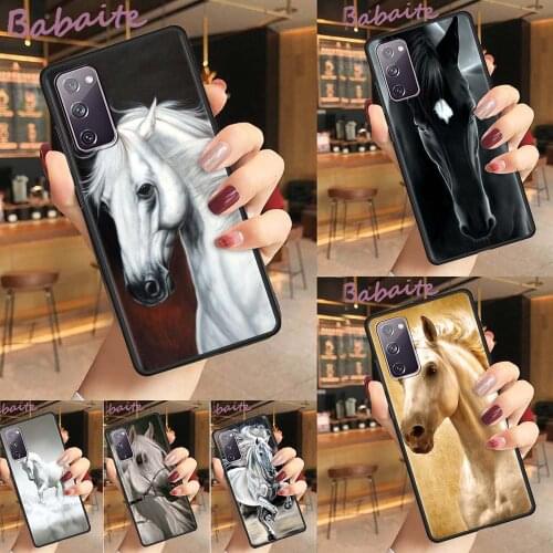 Horse Art Silicone Cover for Samsung Galaxy S20 FE S21 S10 S9 Plus S8 Note 20 Ultra 10 Lite 9 8 Soft Phone Case