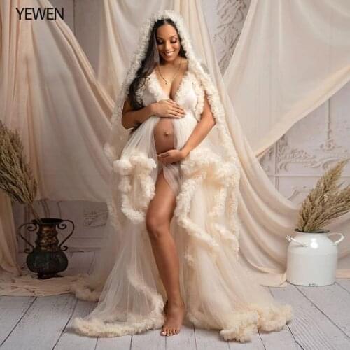 Custom Colors V-neck Photography Dress Ivory Ruffles Wedding Dress Long 2020 Bridal Gowns Plus Size