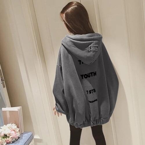 Personalized Hoodie Women Sweatshirts TRAGIC YOUTH 1978 Text Printing Oversized Loose Zipper Top Winter Warm Sweater Hoodies 5XL