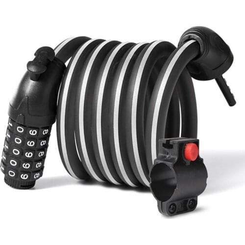 Universal Motorcycle Lock Scooter Lock 5.9/3.93/2.95ft Anti Theft Protection Security Safety Locks for Motorbikes Bike Bicycle