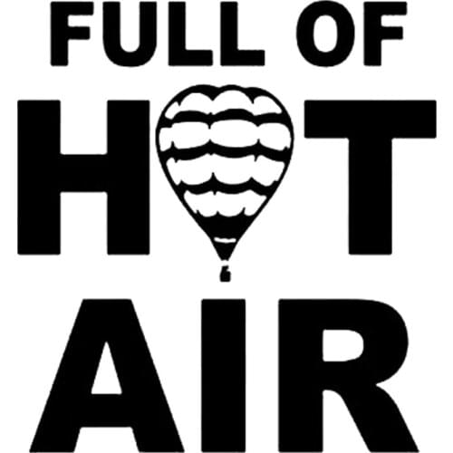 15*13.9cm Full Of Hot Air Balloon Decal Sticker Funny Car Window Bumper Novelty JDM Drift Vinyl Decal Sticker