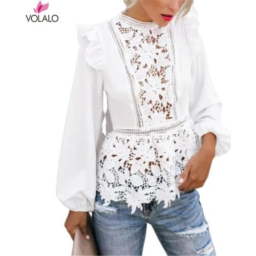 Блузки с принтом VOLALO China At AliExpress