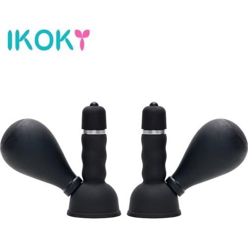 Nipple Clamps Pump Sucker Vibrators for Women Breast Enlargement Massager Female Sex Toys Adult Bondage Games Couple Tools Shop