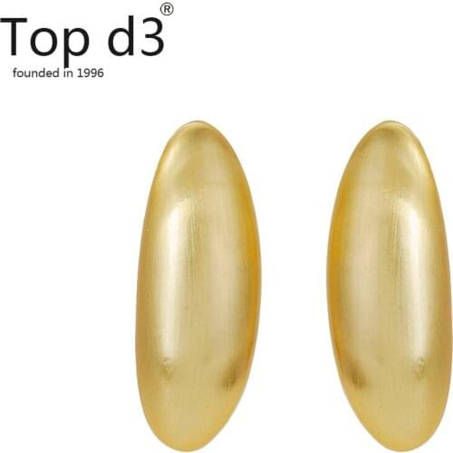 Top d3 Viennois Group 2020 New Fashion Statement Earrings Geometric Matte Gold earrings For Women Hanging Drop Earring modern