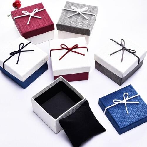 1pcs Square Jewelry Organizer Box Necklace Bracelet Earrings Watch Jewelry Packing Gift Box Birthday Romantic Surprise Supplies
