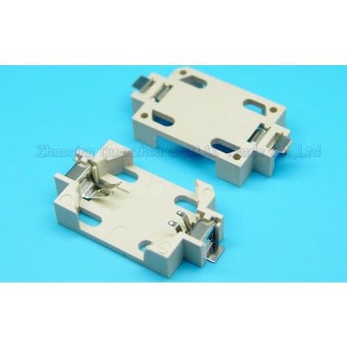 100pcs/lot Battery Case CR2032 CR2025 3V SMD horizontal battery holder