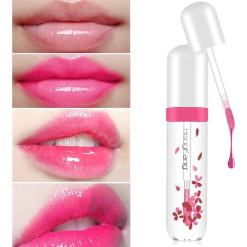 15ml Sakura Story Lip Gloss Moisturizing Lasting Pink Lip Glaze Plump Lip Jelly Lip Tint TSLM1