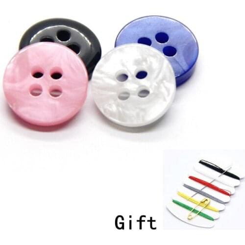 30pcs 9/10/11mm Flat Bright Color Shirt Buttons For Clothing Women Skirt Cuff Decorations Handmade DIY Accessories Wholesale
