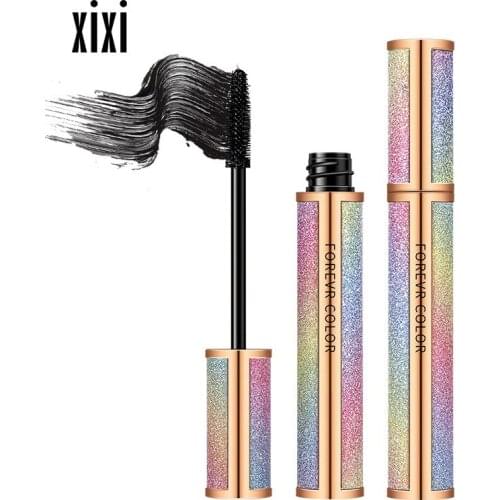 4D Eyelash Mascara Bling Colorful Starry Sky Silk Fiber Lash Mascara Waterproof Extension Dense Thick Lengthening Eye Lashes