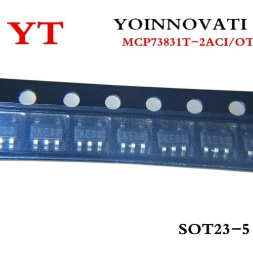 50pcs/lot MCP73831T-2ACI/OT MCP73831T-2ACI SOT-23-5 MCP73831 CONTROLLR LI-ION 4.2V Best quality