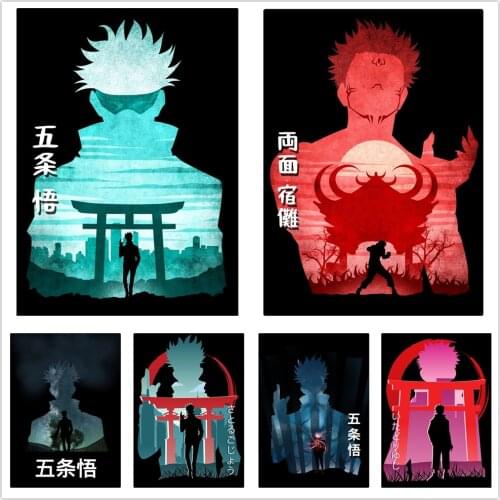 5D Diamond Painting Jujutsu Kaisen Gojo Satoru Anime Diamond Embroidery Pictures Of Rhinestones Diamond Mosaic Home Decor