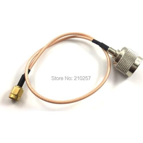 Free Shipping 5pcs Sma Male to N Male Plug Connector RG316 Pigtail Extension Cable 30cm