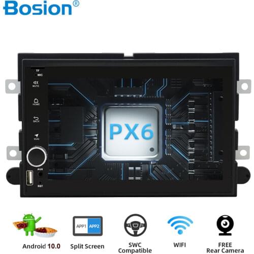 Bosion 2 Din Android 10 Car DVD Player For Ford F150 F350 F450 F550 F250 Fusion Expedition Mustang Explorer Radio PX6 4G64G DSP