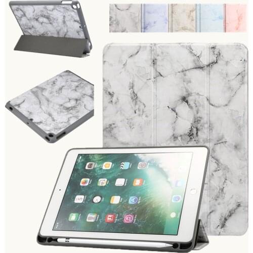 Tablet case for ipad 10.2 2019 3-Fold cover case for ipad 7 7th 10.2" A2200 A2198 A2197 Fashion Marble Pattern protective case