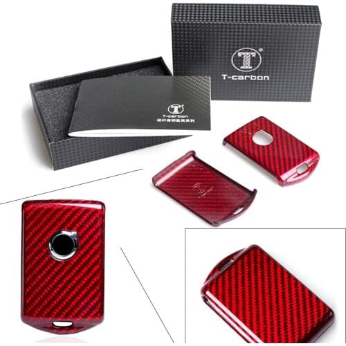 Real Carbon Fiber Remote Key Cover Case For VOLVO XC40 XC60 XC90 S90 V90 Car Accessories