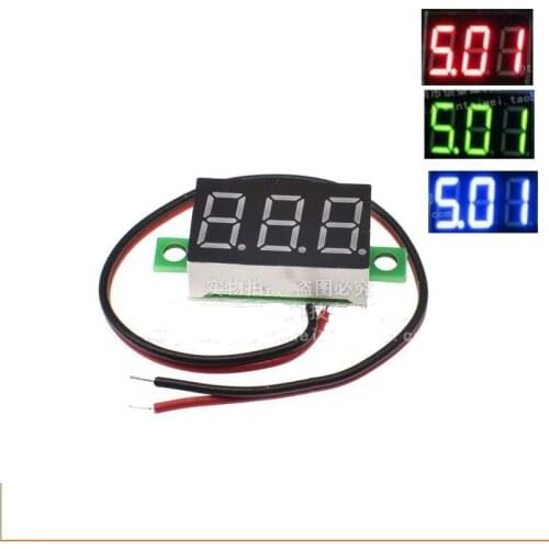 Micro 0.36 inch digital 3V-30V precision digital-display digital Voltmeter 3v to 30v Display color blue