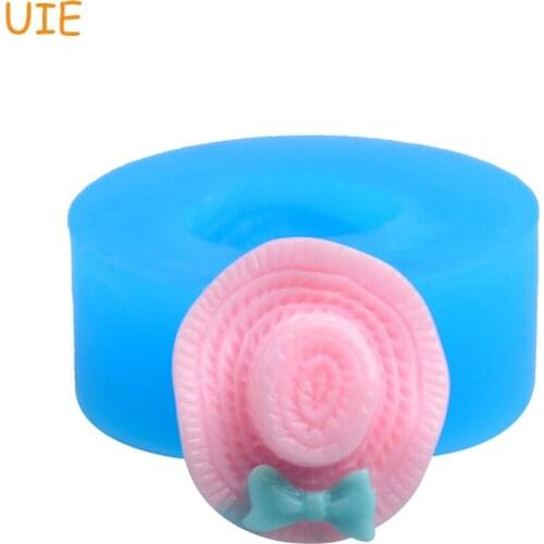 FYL316U 18.9mm Mini Straw Hat Silicone Mold - Hat Mold Sugarcraft, Miniature Food, Resin Molds, Chocolate Mold