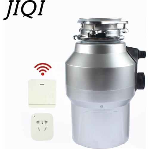 JIQI Remote Control Kitchen Garbage Processor Stainless steel Blade Food Residue Disposal Crusher Grinder Sink Waste Disposer EU