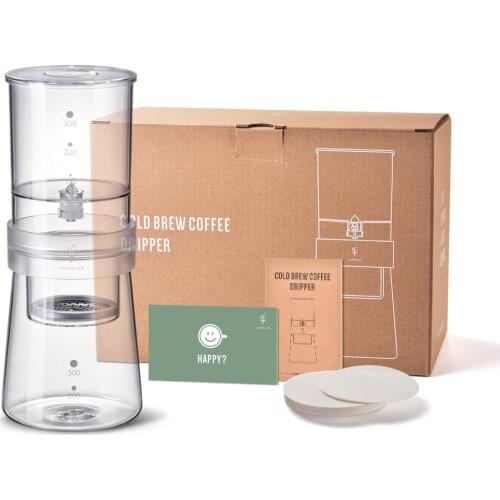 Cold Brew Coffee Maker Ice Drip Coffee Pot Glass Percolators Espresso kitchen Barista Cafe Maker with Stainless Steel Filter