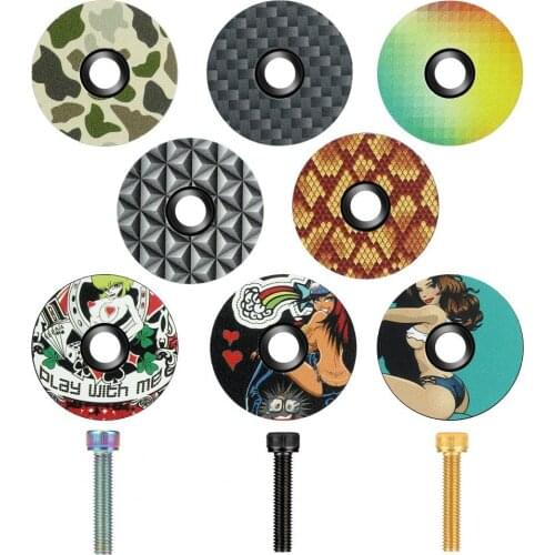 Stem Cover Round Tight Thread Pitch Stainless Steel Special Fork Tube Cap for 28.6mm Fork Tube Bicycle Headset Cycling Parts