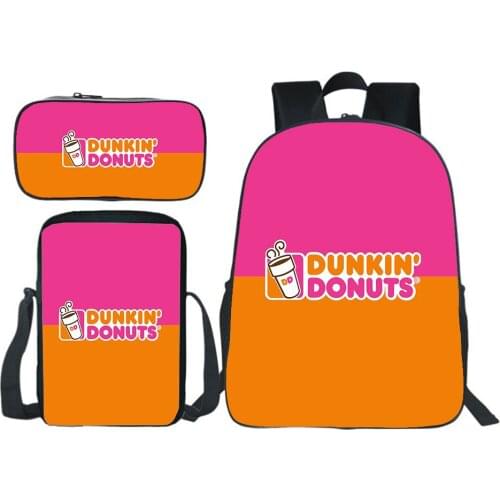 Hot Sale Charli Damelio Backpack 3pcs Girls Boys Backpack Men Cartoon Bookbag Back to College Bags For Teenage Women Travel Bag