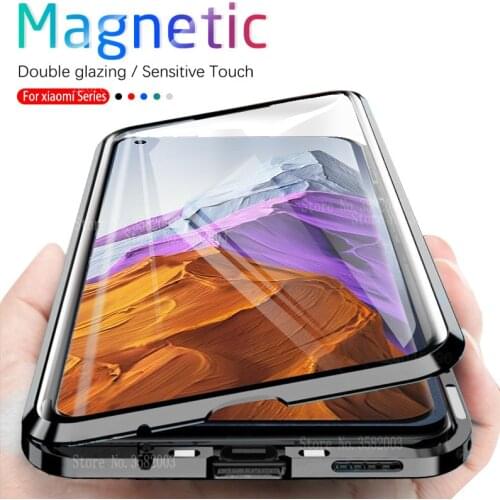 360° Magnetic Flip Case For Xiaomi Mi 11 Pro Xiomi 11pro 11Pro 11Pro xiaomi11 mi11 5G Double-Sided Glass Metal Bumper Cover