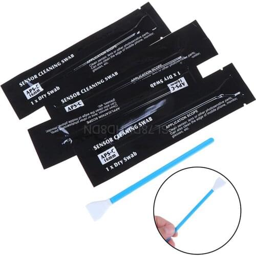 5Pcs/Pack Camera Sensor Cleaning Swabs Kit Digital Camera Lens Cleaner Swab Microfiber Cleaning Brush