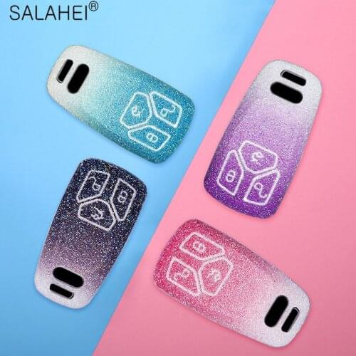 Plastic Car Key Case Full Cover For Audi A6 A5 Q7 S4 S5 A4 B9 Q7 A4L 4M TT TTS RS 8S 2016 2017 2018 Auto Accessories Interior