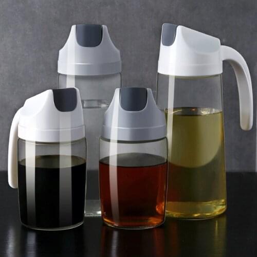 Transparent Glass Oil Bottle Household Large Capacity Leak Proof Soy Sauce Bottle Vinegar Pot Seasoning Container Kitchen Tools