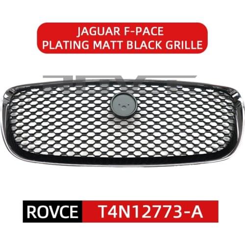 ROVCE For Chrome/Black Car Grill Front Bumper Upper Mesh Grille For Jaguar F-PACE T4N12773