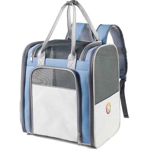 Cat Backpack Portable Large-capacity Breathable Oxford Cloth Portable Foldable Outdoor Pet Bag for Cat Small Dog Kitten Puppy