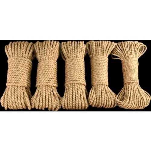 20M/50M/100M Natural Sisal Rope Touw Twine DIY Scratching Post Toy Legs Binding Rope Cat Climbing Frame For Cat Sharpen Claw