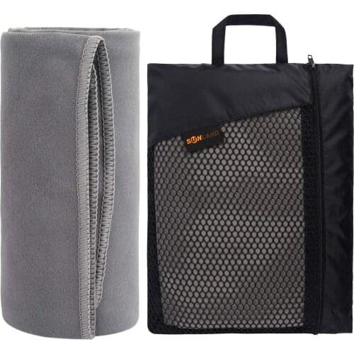 10PCS 32x60 inches Sunland Microfiber Fast Drying Compact Travel Sports Camping Swiming Beach Bath body Towel with Carrying Bag