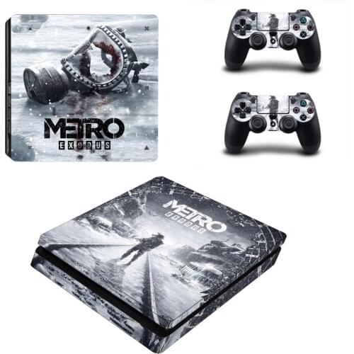 Metro Exodus PS4 Slim Stickers Play station 4 Skin Sticker Decals For PlayStation 4 PS4 Slim Console & Controller Skin Vinyl