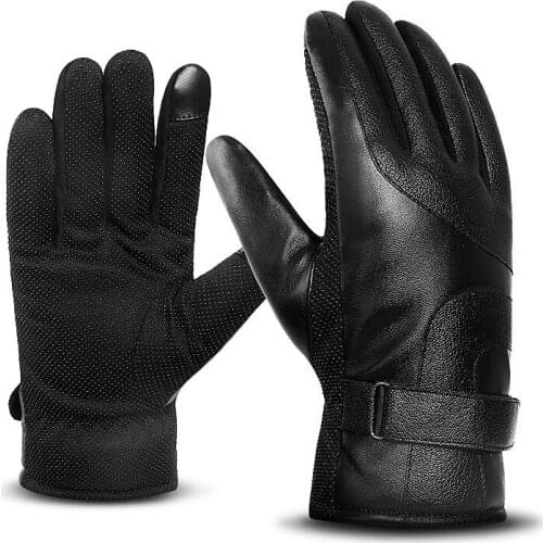 Outdoor Hot Cycling Winter Touch Screen Thickened Windproof Warm Anti Slip Outdoor Sports Cycling Waterproof Gloves Men Women