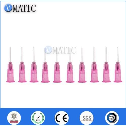 High Quality 100pcs 18G Pink Color Stainless Steel Dispensing Tapered Pinhead Glue Liquid Dispenser Needles 1/2 Inch