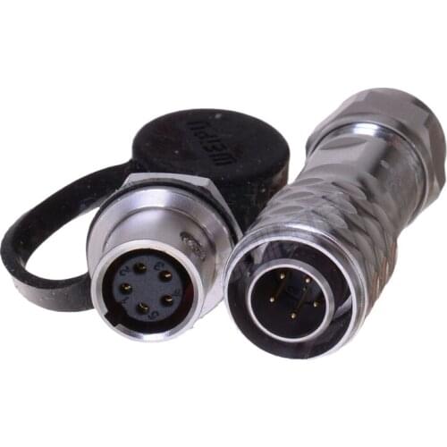 WEIPU SA1010+SA1012 Metal Shell 2Pin 3Pin 4Pin 5 Pin Industrial Medical Lighting Precision iInstruments Panel Mount Connector