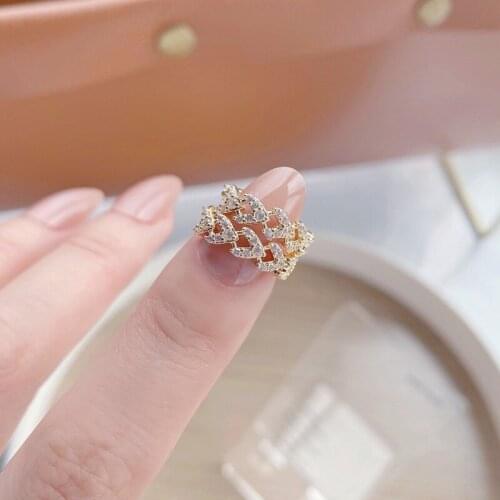 New Arrival Hollow Circle Earring for Women Delicate Bling Zircon Charming Round High Quality Stud Earrings Daily Accessories