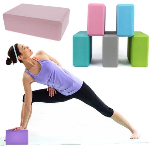 Yoga Block Props Foam Brick Stretching Aid Gym Pilates EVA Yoga Block Exercise Fitness Sport Training Bodybuilding Equipment