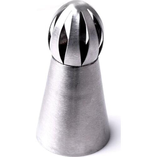 1pcs Stainless Steel Russian Nozzle Tip Icing Cream Torch Piping Nozzle Tip Pastry Cake Decorating Tool Cake Accessory