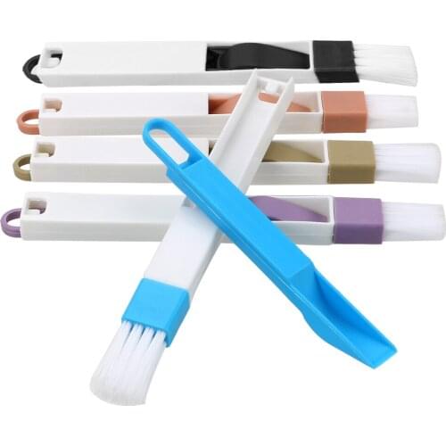 2 in 1 Multipurpose Household Keyboard Home Kitchen Window Groove Cleaning Brush Long Handle Detachable Folding Brush