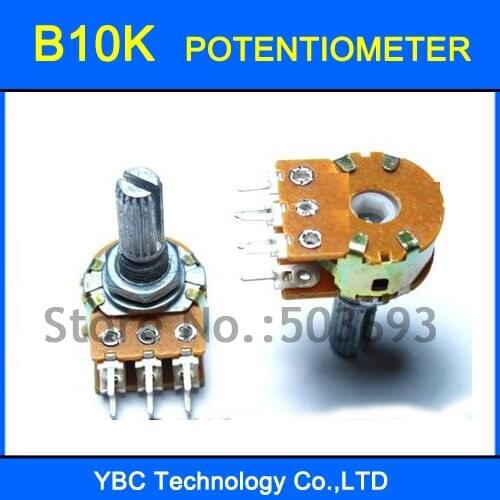 20pcs B10K 20MM 6 Pins Rotary Potentiometer Free Shipping