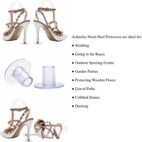 200-500 Pairs High Heel Covers for Latin Dance Shoes Anti-slip Silicone High Heel Protectors For Wedding Party Favor