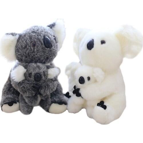 28CM Super Cute Sitting Mother and Baby Koalas Plush Toys Stuffed Koalas Dolls Kawaii Kids Toys Soft Pillow Lovely Birthday Gift