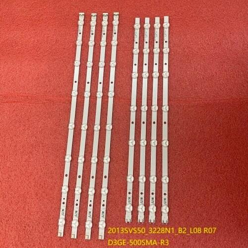 5set =40pcs LED bar for Samsung UN50J6200 BN96-28770A 28771A BN96-35206A 35207A D3GE-500SMA-R3 500SMB-R2 2013SVS50_3228N1_B2_L08