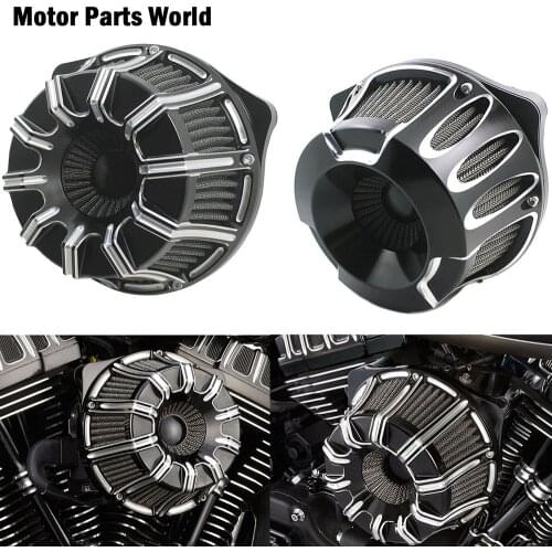 Motorcycle Billet Aluminum Air Cleaner Air Filter For Harley Touring Electra Street Glide Road King FLHX Dyna Softail Sportster