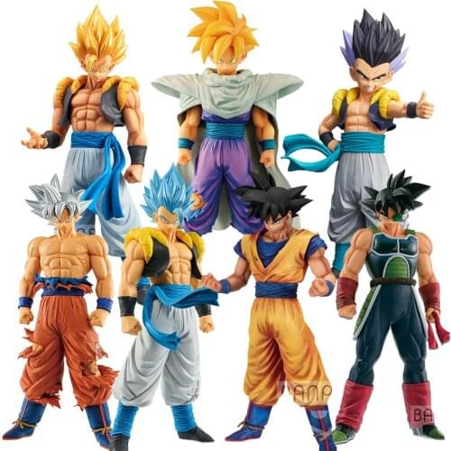 Bandai Dragon Ball Super Blue Hair Gogeta Son Goten Vegeta IV 28cm Doll Boxed Boy Toy Decoration Model