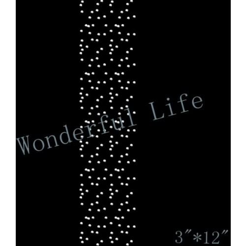 Free shipping Brick Scatter Iron-On Transfer Rhinestone Cheer Bow Strip