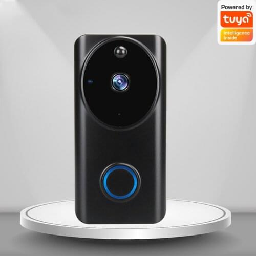 1080P Video Doorbell Wifi Smart Home Tuya App Phone Call Audio Intercom Wireless Door Bell Camera Two-way Intercom Home Alarm