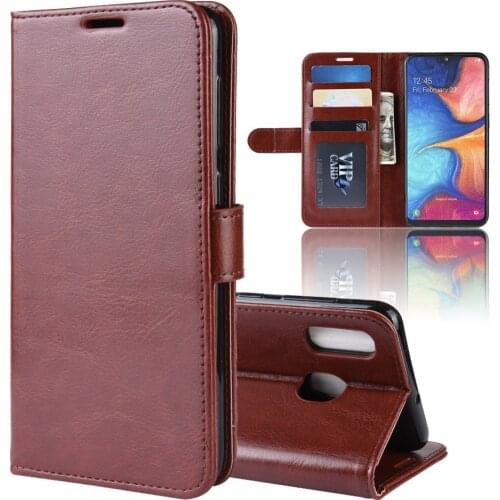 A202F Case for Samsung Galaxy A20E A202 Cover Wallet Card Stent Book Style Faux Leather Flip Protect Black 20E A 202 SM 202A